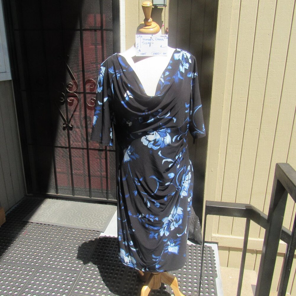 #293  NEW WOMEN'S EASY SLIP-ON DRESS BY RALPH LAUREN  (SIZE 16)